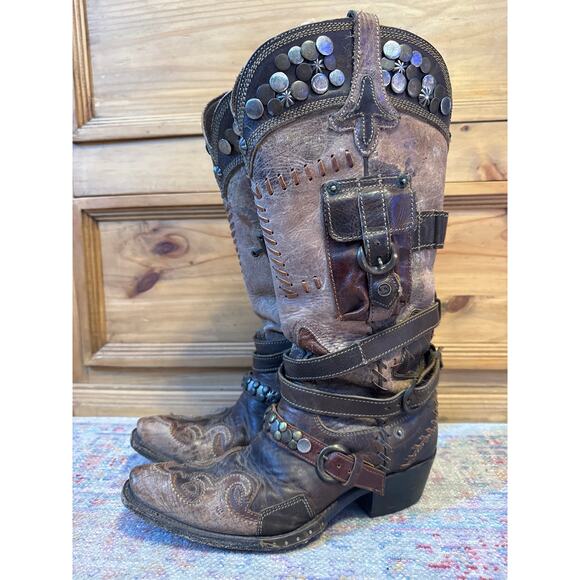 Double D Ranch X Lane Frontier Trapper Boot 7.5 - Picture 1 of 13